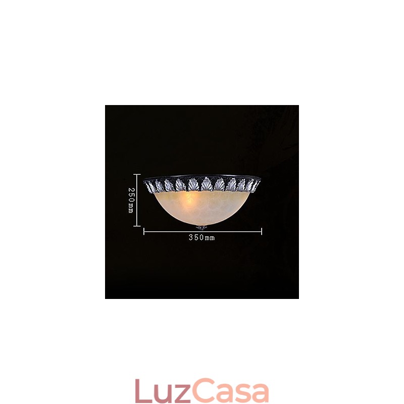 Padrão de luz de montagem embutida Resina de vidro Prata Escultura Europeia Clássico