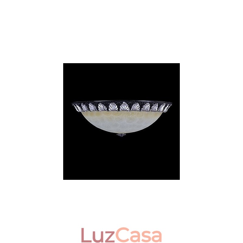 Padrão de luz de montagem embutida Resina de vidro Prata Escultura Europeia Clássico
