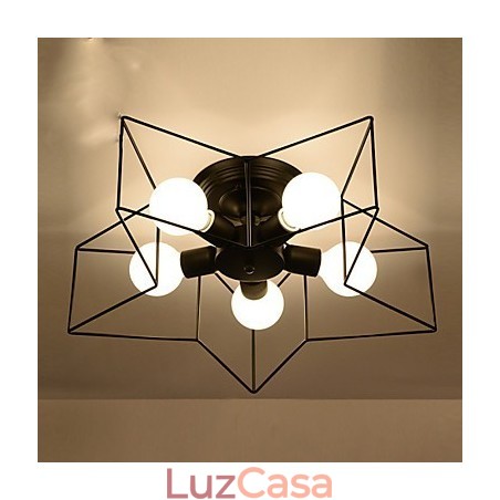 Breve iluminação de estrela de cinco pontas, luz de teto moderna personalizada, lâmpadas de habitação infantil Breve iluminação de estrela de cinco pontas, luz de teto moderna personalizada, lâmpadas de habitação infantil