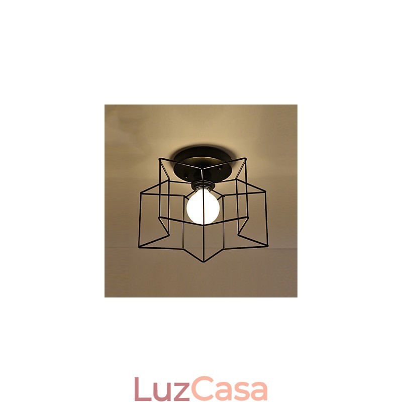 Breve iluminação de estrela de cinco pontas, luz de teto moderna personalizada, lâmpadas de habitação infantil