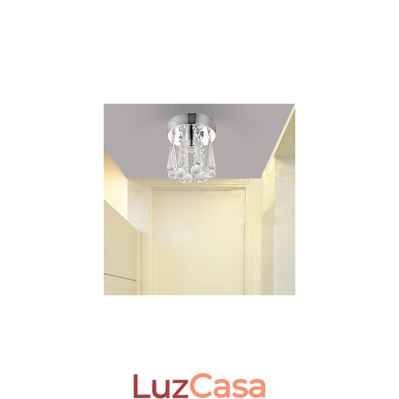Modern Crystal 1 Luzes Montagem Embutida Em Formato De Coroa