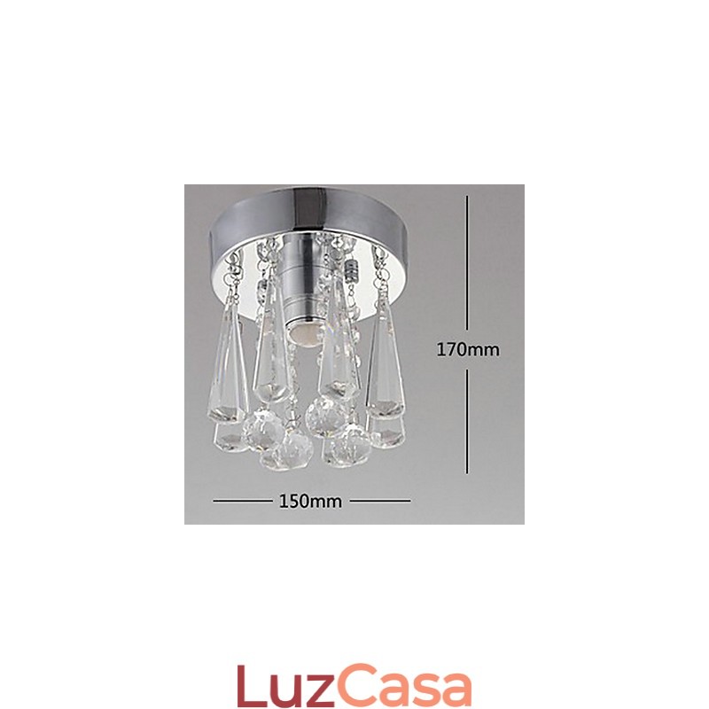 Modern Crystal 1 Luzes Montagem Embutida Em Formato De Coroa
