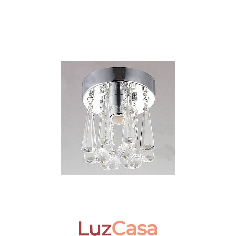 Modern Crystal 1 Luzes Montagem Embutida Em Formato De Coroa