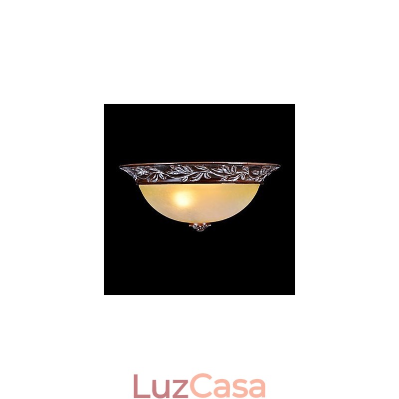 Luminária embutida em vidro branco amarelo resina prata entalhe europeu clássico