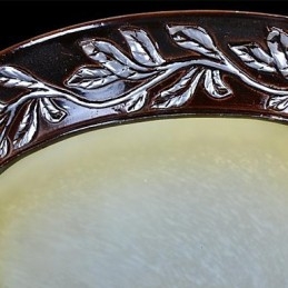 Luminária embutida em vidro branco amarelo resina prata entalhe europeu clássico