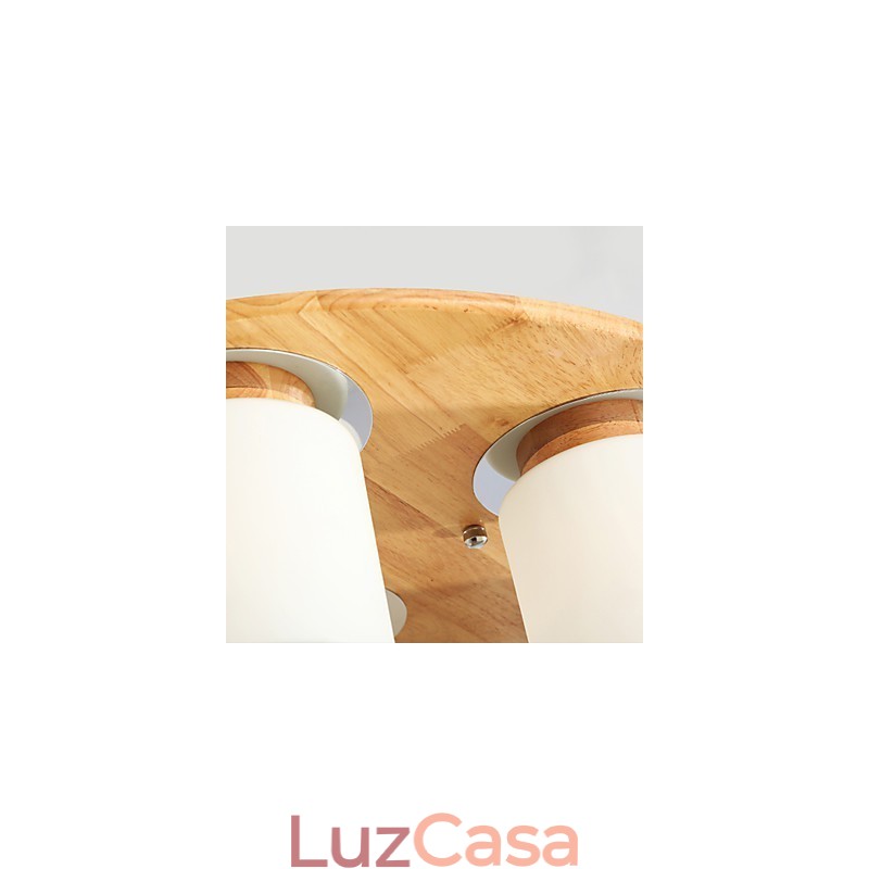 Alto Brilho Original Madeira Moderna Luzes de Teto Estilo Country