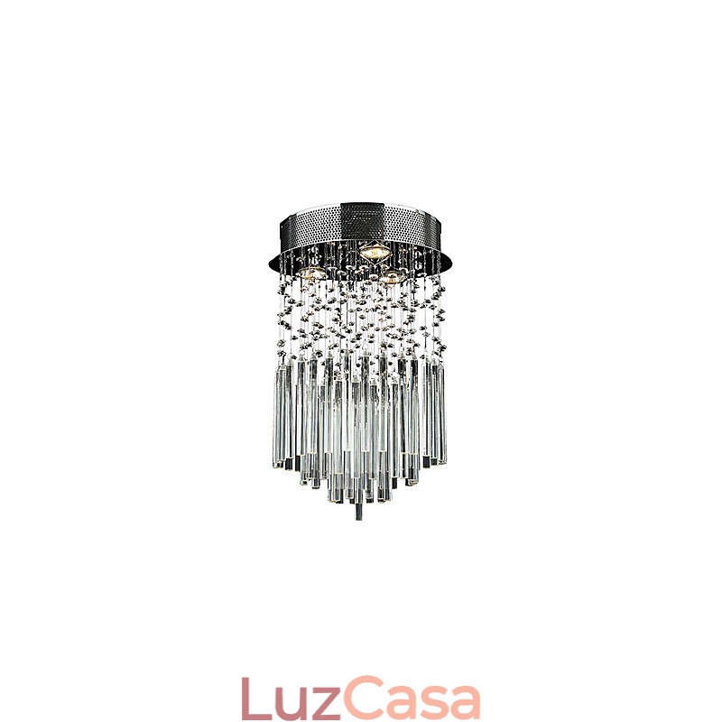 Moderno Contemporâneo Cristal Metal Galvanizado Montagem Embutida