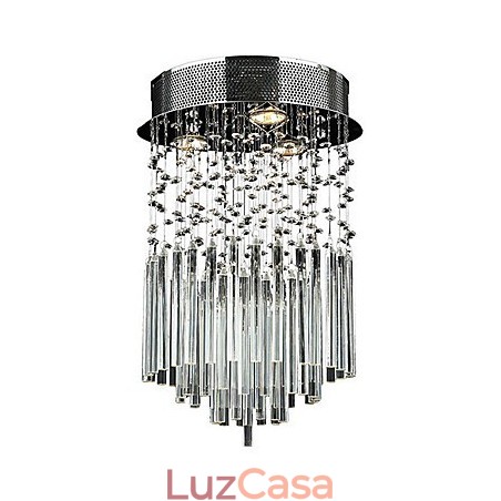 Moderno Contemporâneo Cristal Metal Galvanizado Montagem Embutida