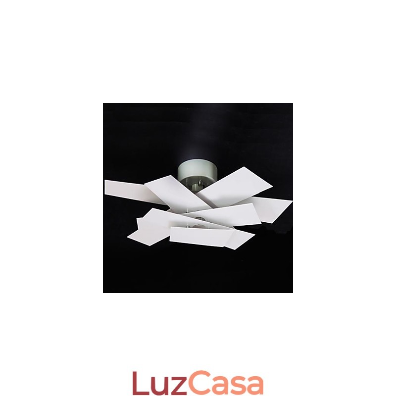Luminária embutida branca quente branca moderna simples criativa hélice