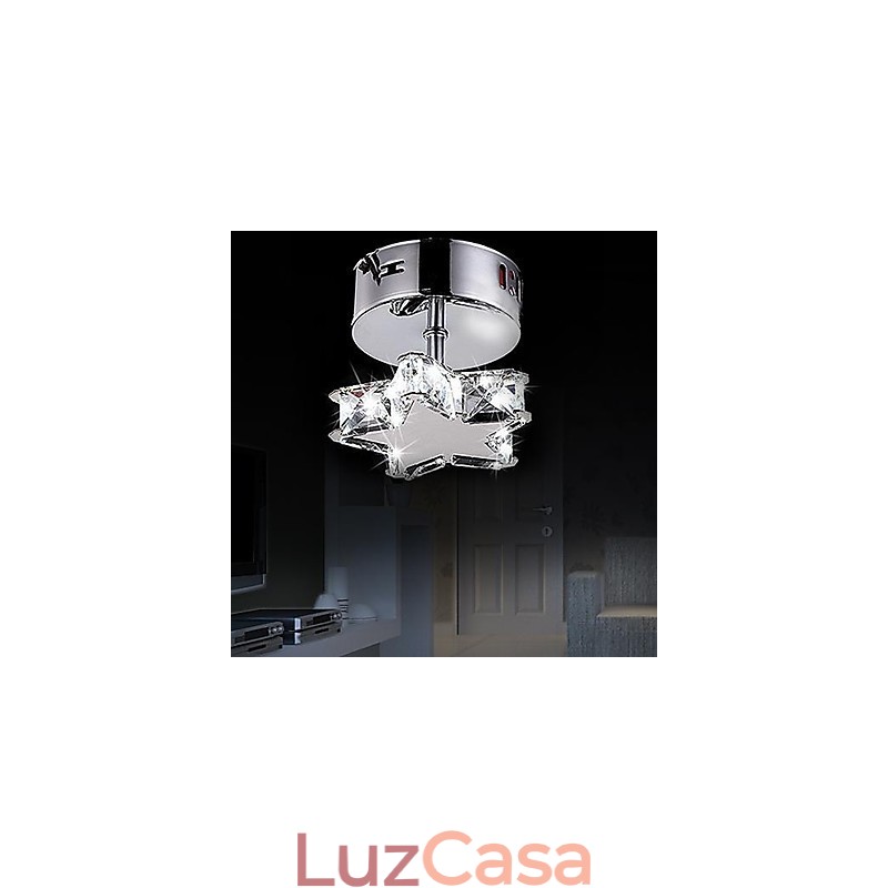 Moderno Contemporâneo Cristal Metal Montagem Embutida