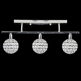 Moderno Contemporâneo Cristal Cromado Metal Montagem Embutida