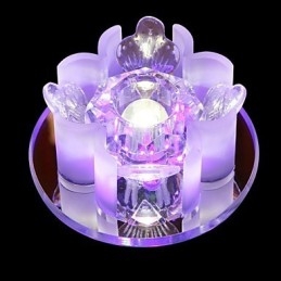 Moderno Contemporâneo Cristal Metal Montagem Embutida