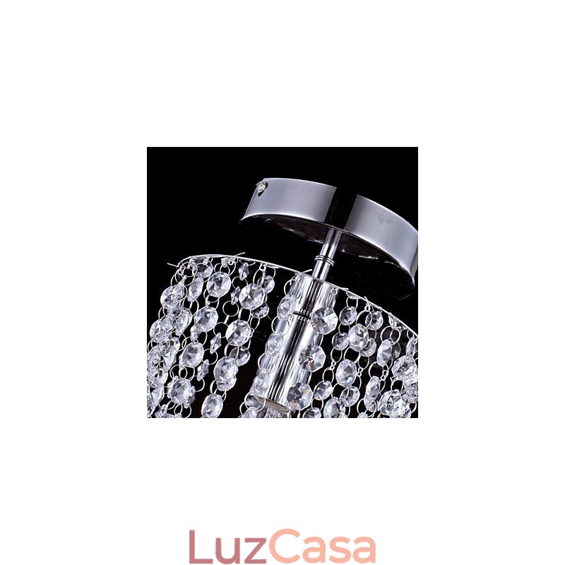 Montagem embutida Cristal Moderno Contemporâneo Exterior Metal