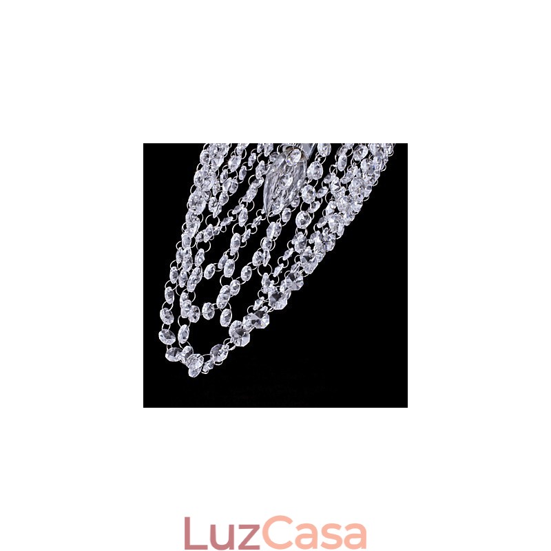 Montagem embutida Cristal Moderno Contemporâneo Exterior Metal
