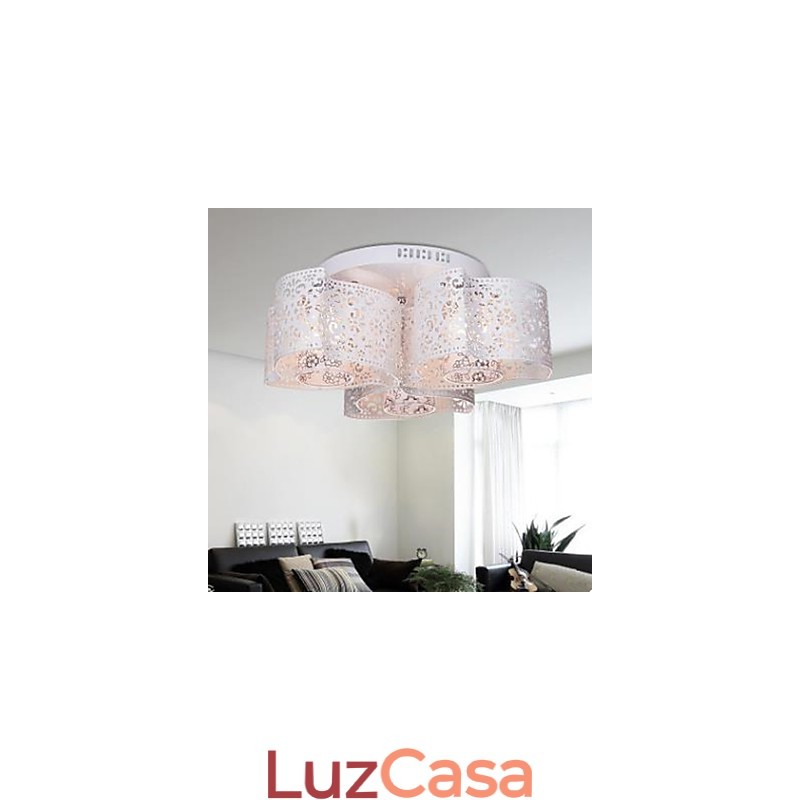 Luz redonda de ferro forjado Vento quente 3 absorve luz de cúpula