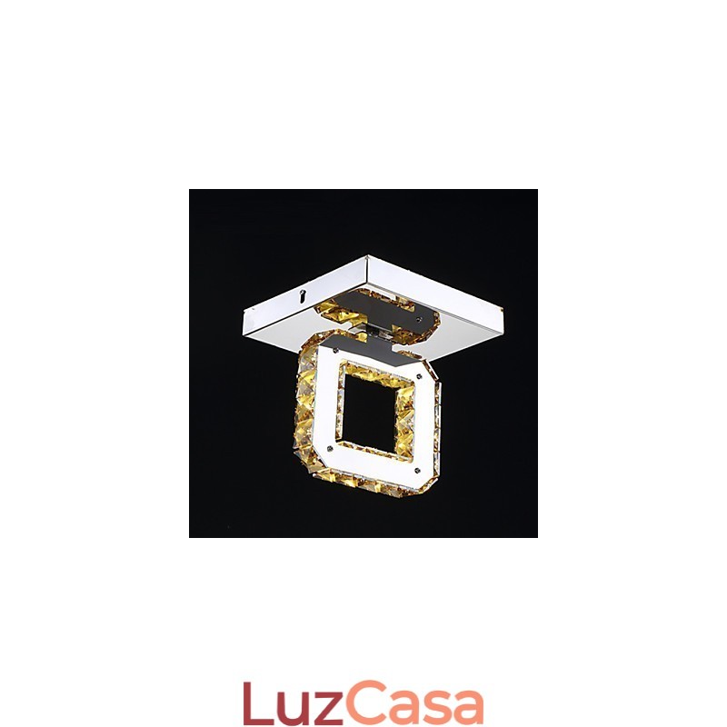 Moderno Contemporâneo Cristal Metal Montagem Embutida