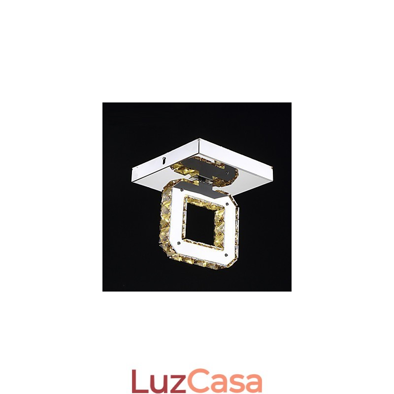 Moderno Contemporâneo Cristal Metal Montagem Embutida