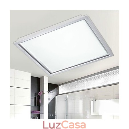 Painel de luz de teto integrado com borda branca