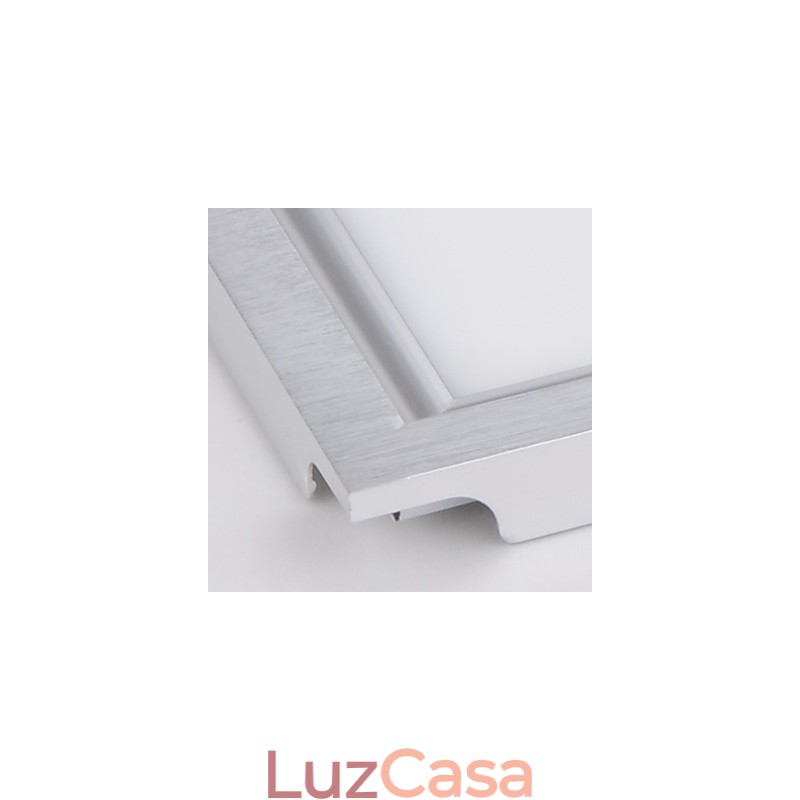 Painel de luz de teto integrado com borda branca