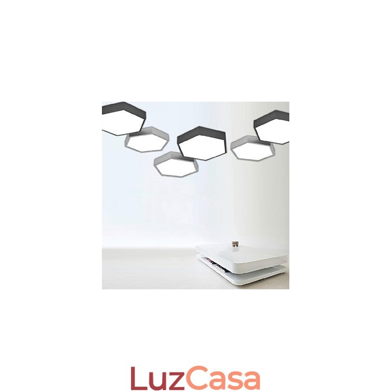 Absorver Dome Light Hexagonal Geometry Luzes Lâmpada