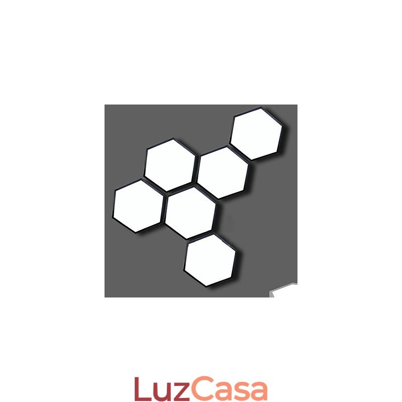 Absorver Dome Light Hexagonal Geometry Luzes Lâmpada