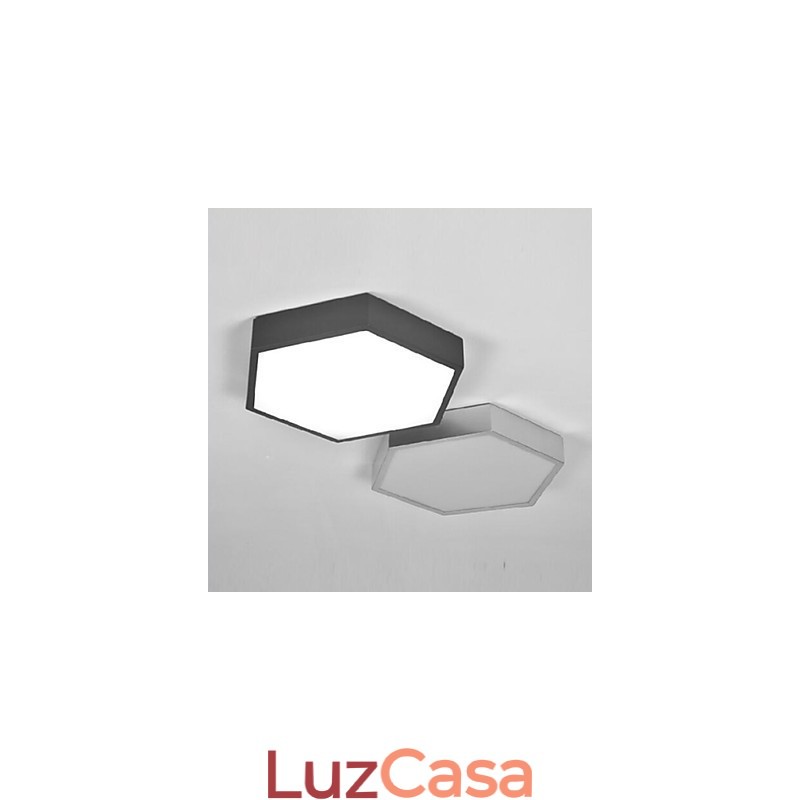 Absorver Dome Light Hexagonal Geometry Luzes Lâmpada