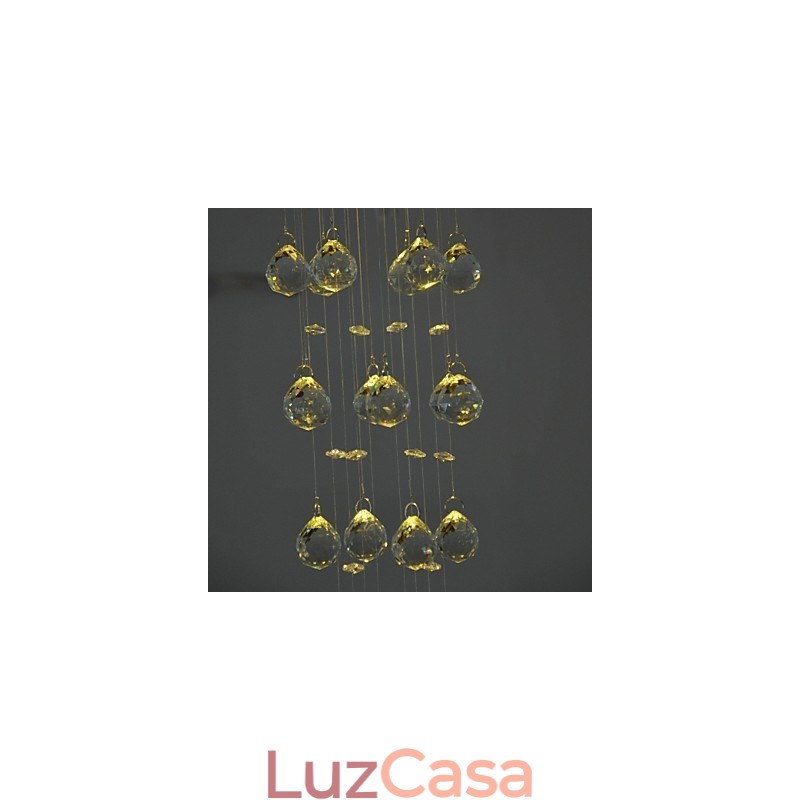 Luminária de Cristal de Luxo