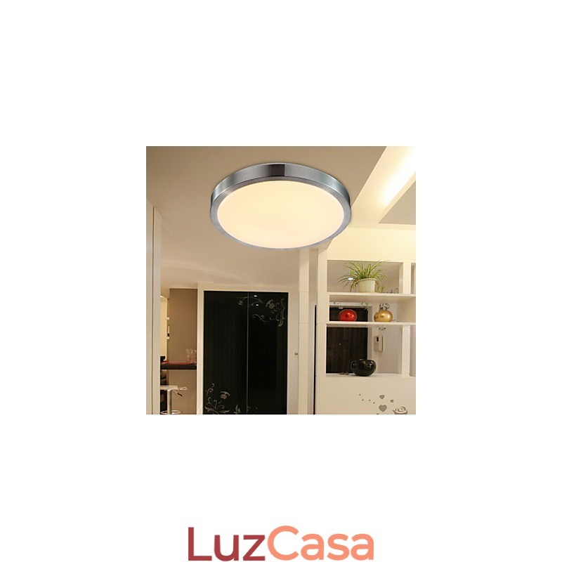 Luminárias embutidas redondas simples modernas diâmetro 35cm