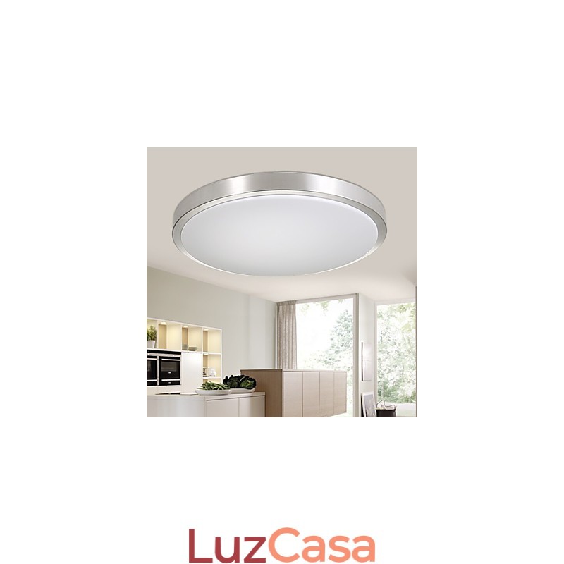 Luminárias embutidas redondas simples modernas diâmetro 35cm