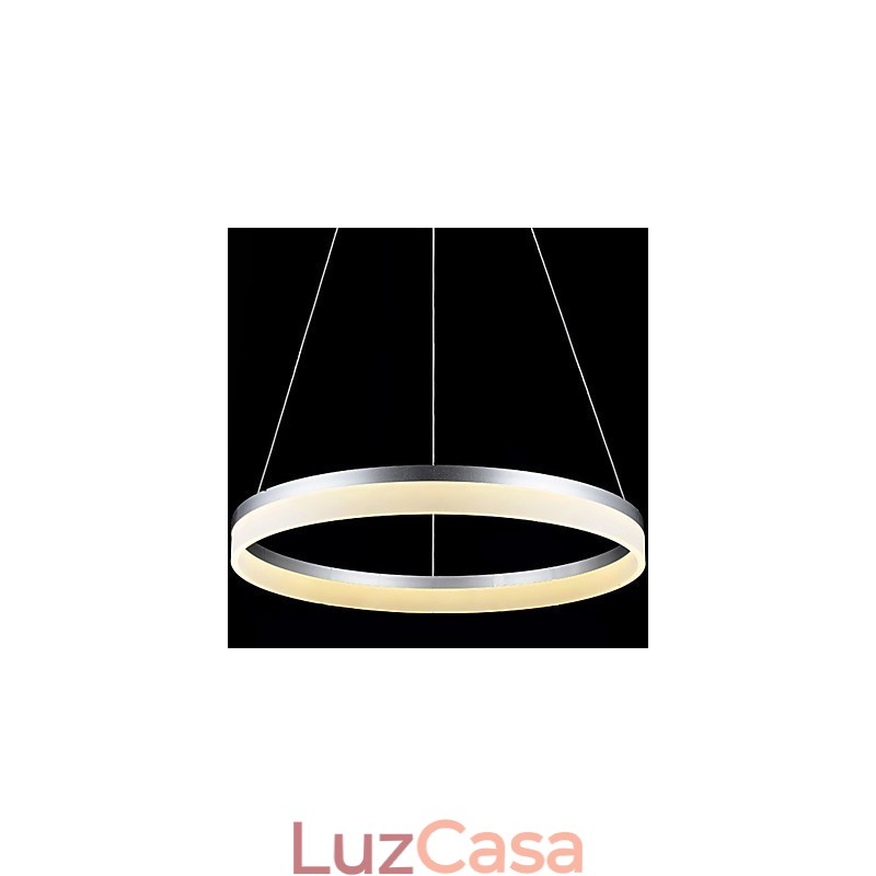 Luminárias pendentes redondas, modernas, de acrílico, iluminação luxuosa, luminárias de teto de anel único