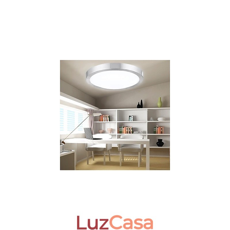 Luminárias embutidas redondas simples modernas diâmetro 35cm
