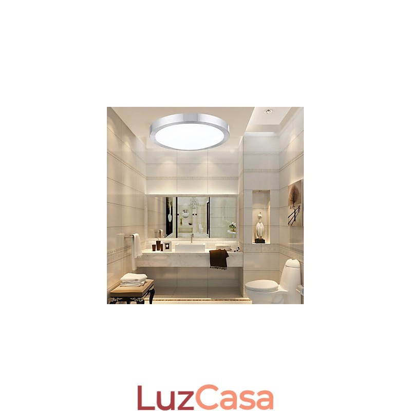 Luminárias embutidas redondas simples modernas diâmetro 35cm
