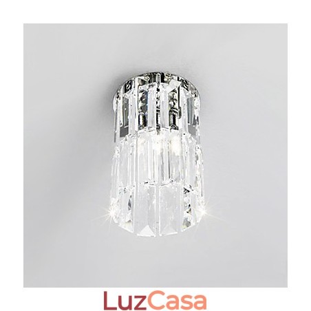 Luminária de embutir em cristal redonda Luminária de embutir em cristal redonda