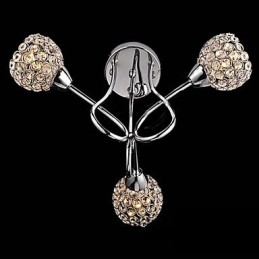 Luminária pendente moderna contemporânea tradicional clássica de cristal galvanizado com metal e montagem embutida