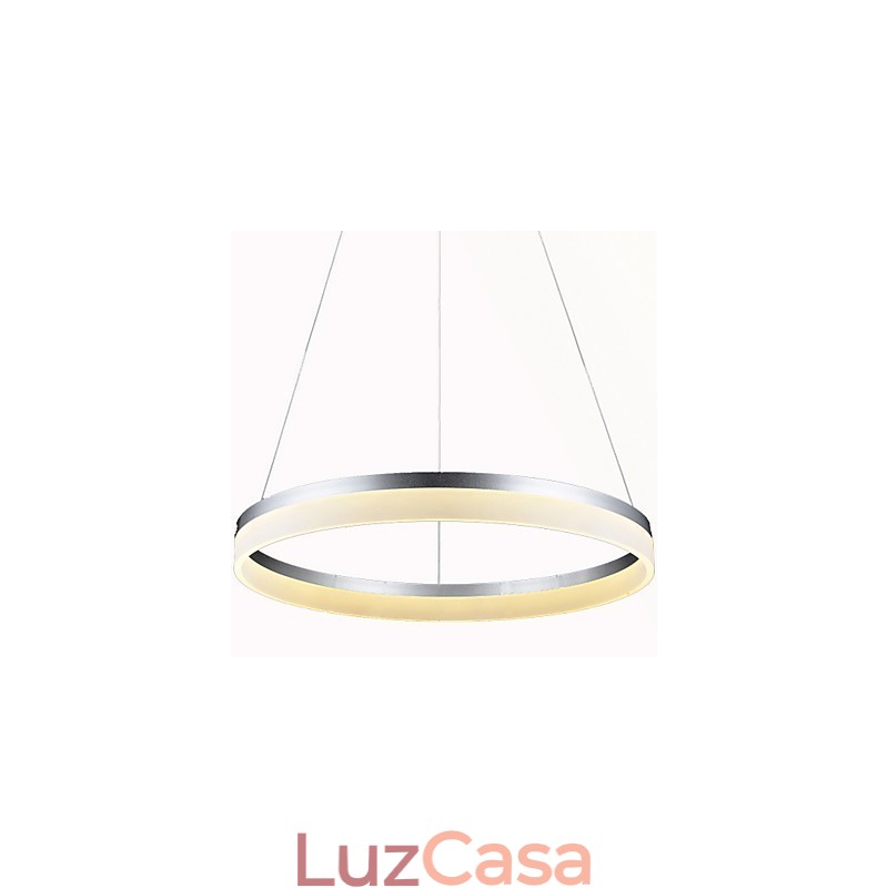 Luminárias pendentes redondas, modernas, de acrílico, iluminação luxuosa, luminárias de teto de anel único