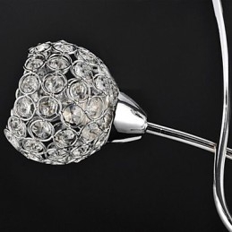 Luminária pendente moderna contemporânea tradicional clássica de cristal galvanizado com metal e montagem embutida