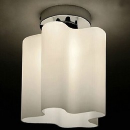 Lâmpadas de cabeça e lanternas Nuvens de vidro absorvem luz de cúpula luz pendente
