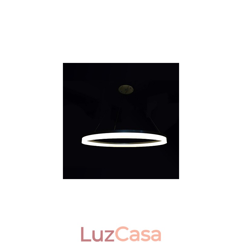 Luminárias pendentes redondas, modernas, de acrílico, iluminação luxuosa, luminárias de teto de anel único