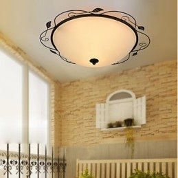 Lâmpada de luz de cúpula de absorção de estilo rural clássico de 32 cm da Europa