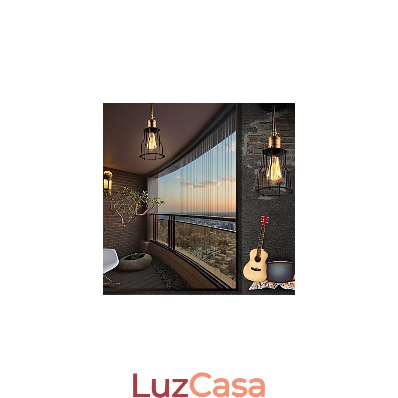 Montagem embutida Tradicional Clássico Rústico Lodge Vintage Retro Country Metal