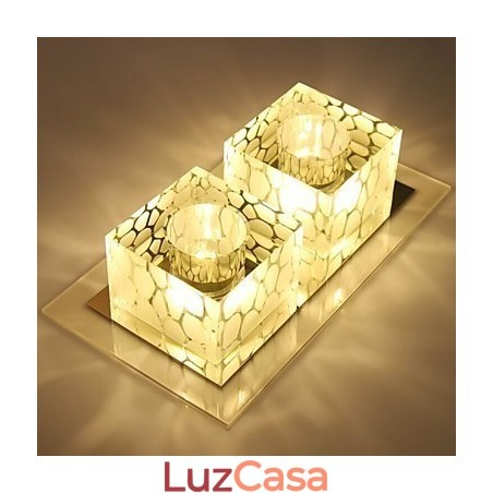 27*15*5CM Cristal Teto Lâmpada Spotlight SMD 6W Criativo Lâmpada Tubo Luz Colorida Cor Luz Dome 27*15*5CM Cristal Teto Lâmpada Spotlight SMD 6W Criativo Lâmpada Tubo Luz Colorida Cor Luz Dome