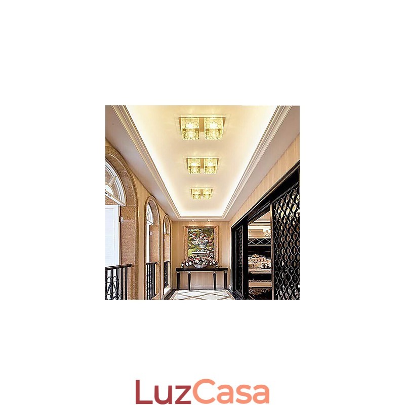 27*15*5CM Cristal Teto Lâmpada Spotlight SMD 6W Criativo Lâmpada Tubo Luz Colorida Cor Luz Dome