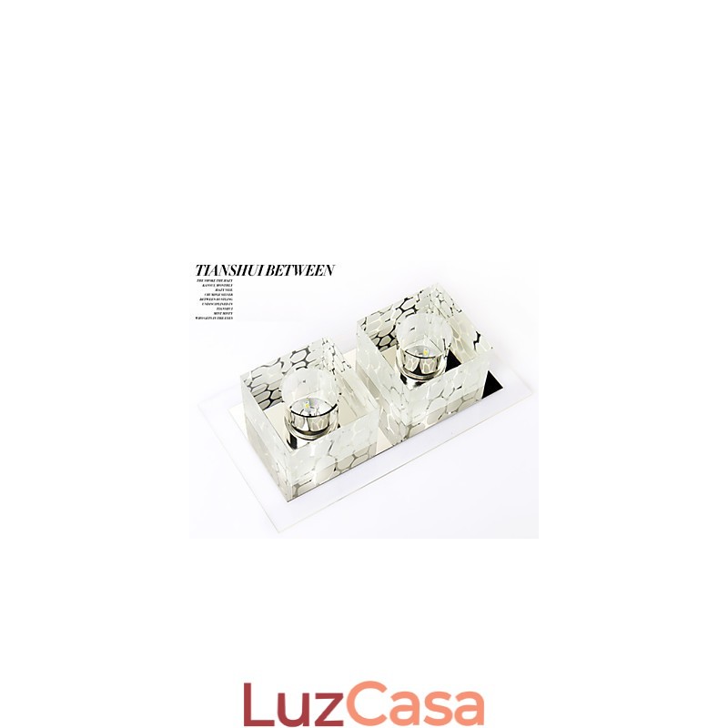 27*15*5CM Cristal Teto Lâmpada Spotlight SMD 6W Criativo Lâmpada Tubo Luz Colorida Cor Luz Dome