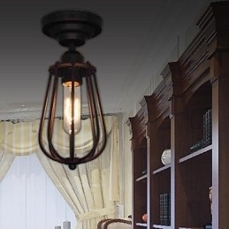 Luminárias de Teto 1 Luz Retro Elegante Artística MS 86263
