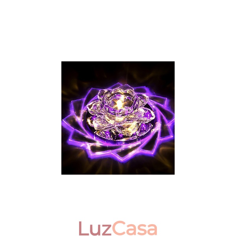20*8.5CM Mini Cristal Lâmpada de Teto Holofote 3W Lâmpada Criativa Tubo de Luz Colorido Cor Quadrado Luz Domo
