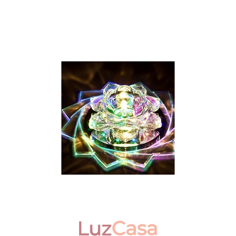 20*8.5CM Mini Cristal Lâmpada de Teto Holofote 3W Lâmpada Criativa Tubo de Luz Colorido Cor Quadrado Luz Domo