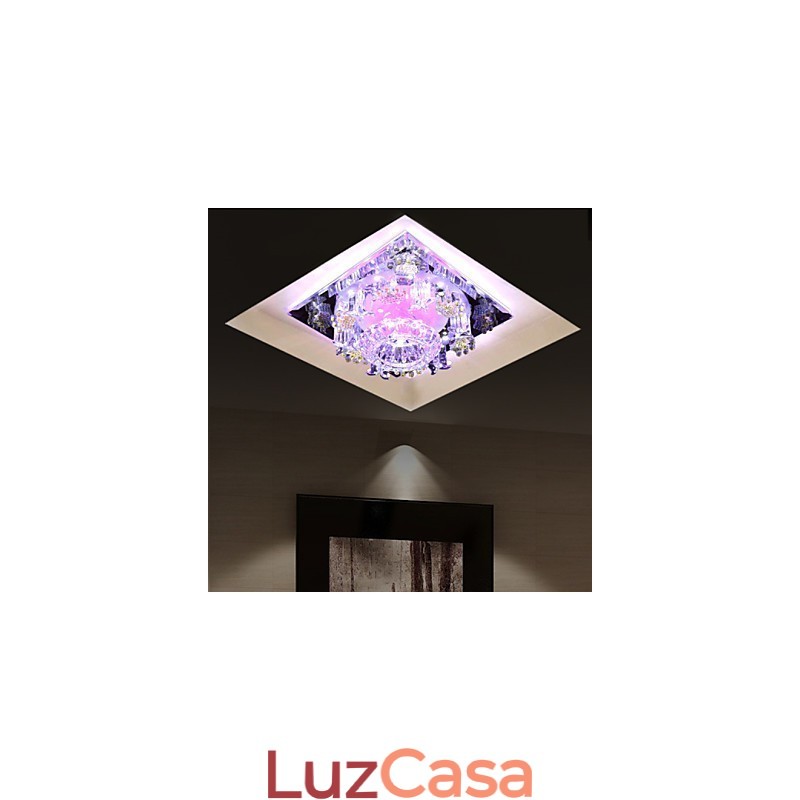 Lâmpada quadrada de varíola Luz de cristal Luz criativa Lâmpada de tubo de luz de cúpula
