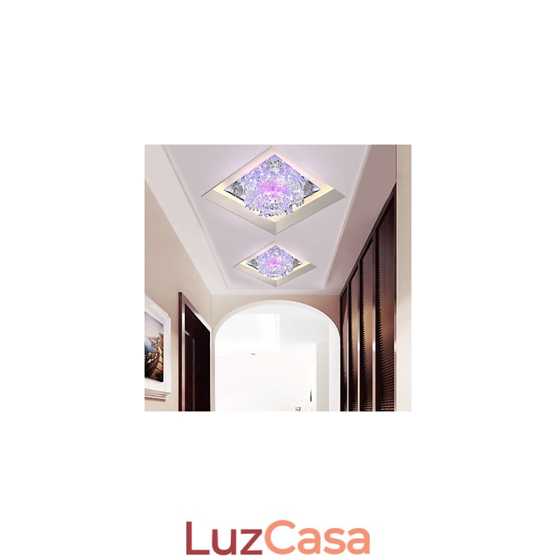Lâmpada quadrada de varíola Luz de cristal Luz criativa Lâmpada de tubo de luz de cúpula