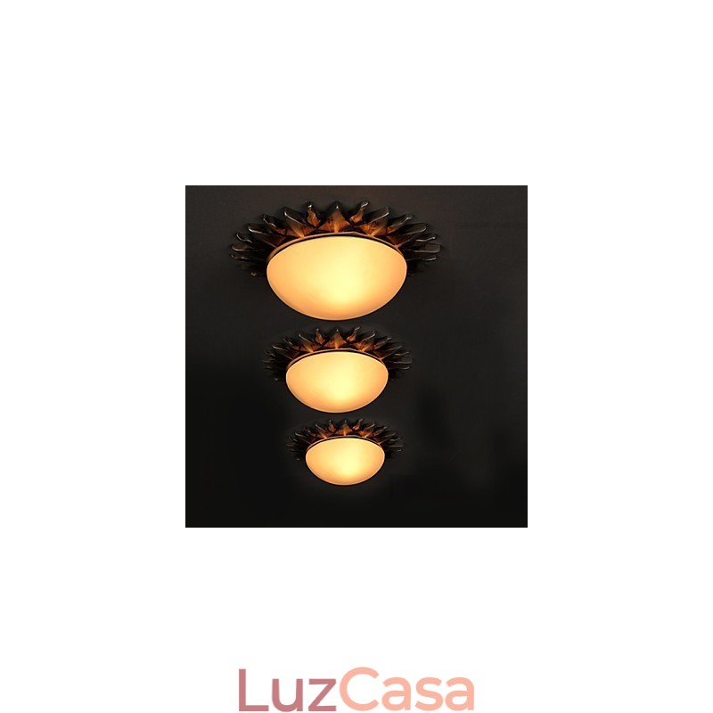 26*8CM Arte de desenho animado contemporânea e contraída Girassóis absorvem luz de cúpula
