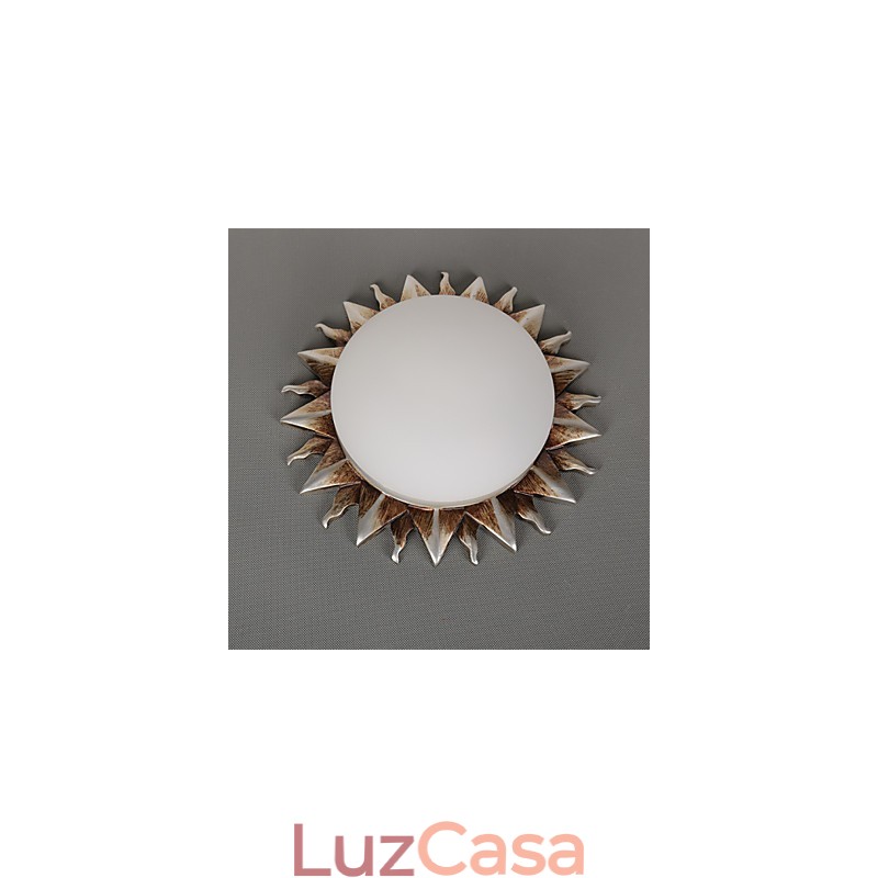 26*8CM Arte de desenho animado contemporânea e contraída Girassóis absorvem luz de cúpula